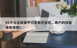 XS平台无故强平订单事件背后，用户的权益谁来保障？