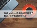 CWG Markets冻结出金并扣除客户利润，投资者面临哪些风险？