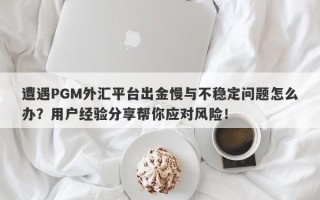 遭遇PGM外汇平台出金慢与不稳定问题怎么办？用户经验分享帮你应对风险！