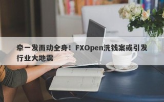 牵一发而动全身！FXOpen洗钱案或引发行业大地震