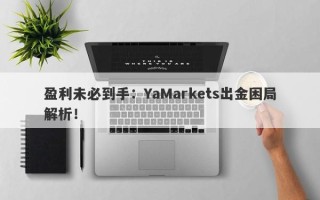 盈利未必到手：YaMarkets出金困局解析！