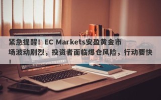 紧急提醒！EC Markets安盈黄金市场波动剧烈，投资者面临爆仓风险，行动要快！