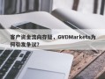 客户资金流向存疑，GVDMarkets为何引发争议？