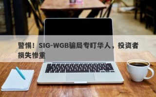 警惕！SIG-WGB骗局专盯华人，投资者损失惨重