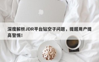 深度解析JDR平台钻空子问题，提醒用户提高警惕！