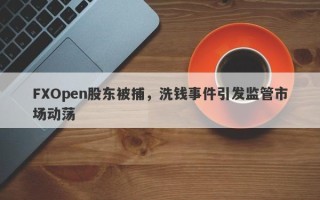 FXOpen股东被捕，洗钱事件引发监管市场动荡