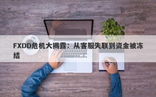 FXDD危机大揭露：从客服失联到资金被冻结