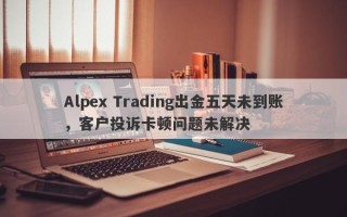 Alpex Trading出金五天未到账，客户投诉卡顿问题未解决