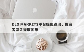 DLS MARKETS平台提现迟滞，投资者资金提取困难