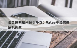 资金透明度问题引争议：Vatee平台信任危机调查