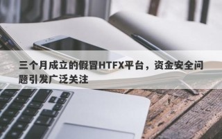 三个月成立的假冒HTFX平台，资金安全问题引发广泛关注