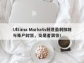 Ultima Markets频现盈利抹除与账户封禁，交易者震惊！