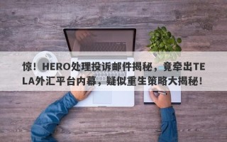 惊！HERO处理投诉邮件揭秘，竟牵出TELA外汇平台内幕，疑似重生策略大揭秘！