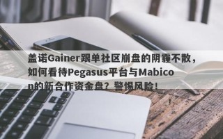 盖诺Gainer跟单社区崩盘的阴霾不散，如何看待Pegasus平台与Mabicon的新合作资金盘？警惕风险！