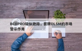 BCRPRO疑似跑路，套牌DLSM的市场警示作用