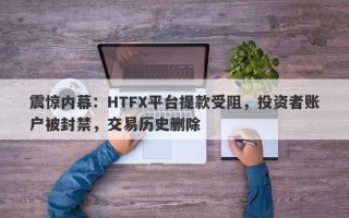 震惊内幕：HTFX平台提款受阻，投资者账户被封禁，交易历史删除