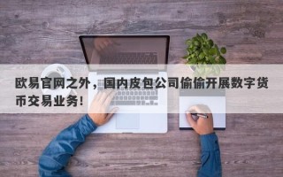 欧易官网之外，国内皮包公司偷偷开展数字货币交易业务！