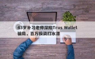 43岁补习老师深陷Trus Wallet骗局，百万投资打水漂