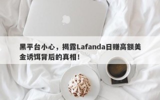 黑平台小心，揭露Lafanda日赚高额美金诱饵背后的真相！