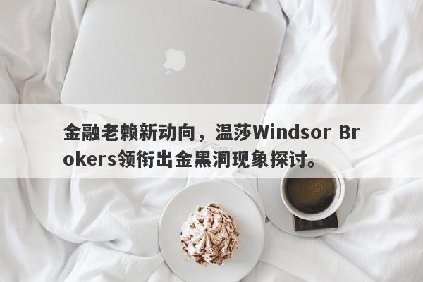 金融老赖新动向，温莎Windsor Brokers领衔出金黑洞现象探讨。-第1张图片-要懂汇