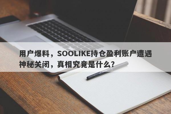 用户爆料，SOOLIKE持仓盈利账户遭遇神秘关闭，真相究竟是什么？-第1张图片-要懂汇