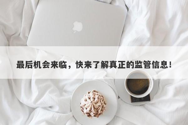 最后机会来临，快来了解真正的监管信息！-第1张图片-要懂汇