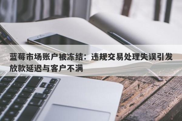 蓝莓市场账户被冻结：违规交易处理失误引发放款延迟与客户不满-第1张图片-要懂汇