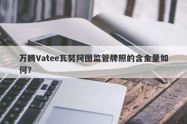 万腾Vatee瓦努阿图监管牌照的含金量如何？-第1张图片-要懂汇